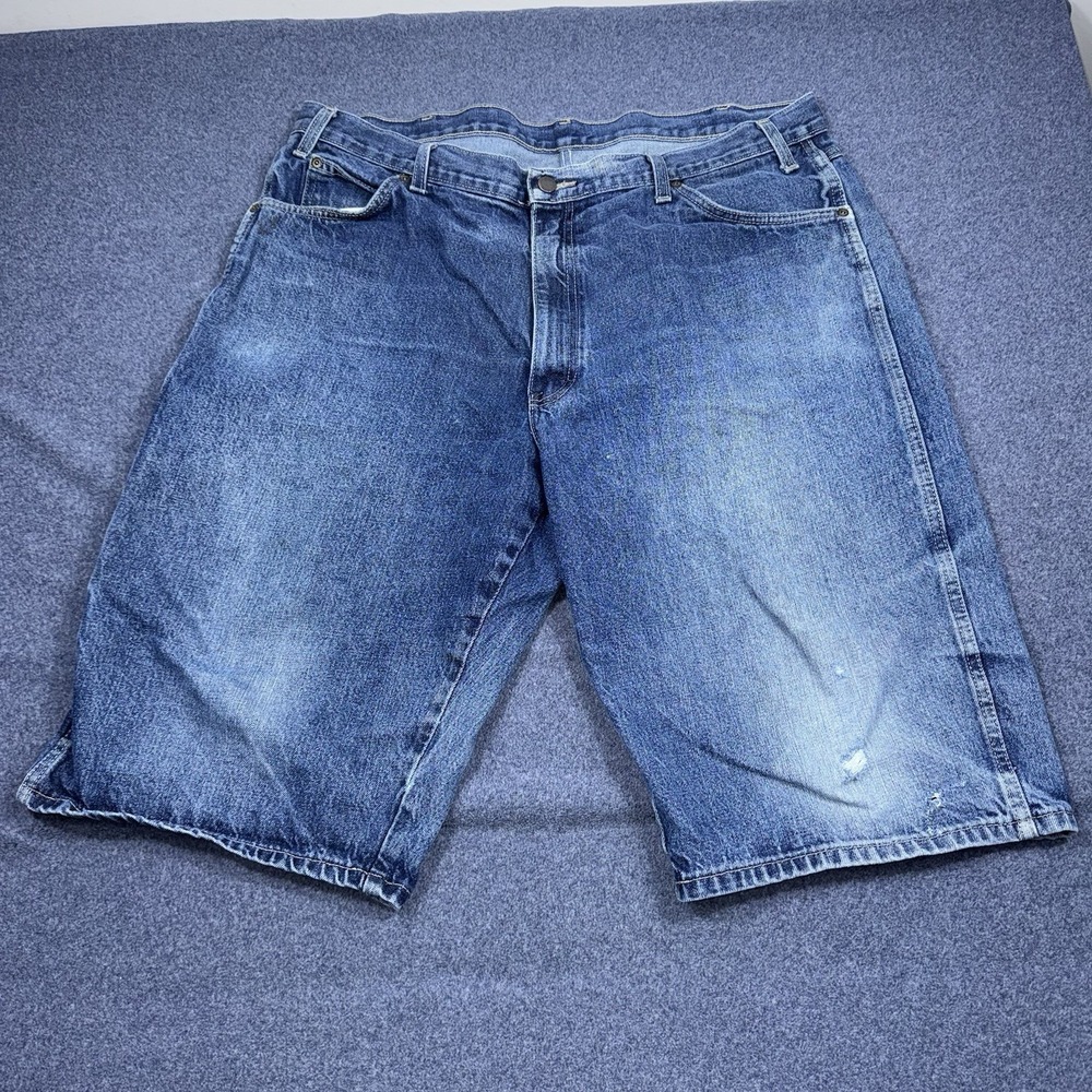 Dickies Carpenter Shorts Mens 40 Relaxed Fit Denim Workwear Utility Jean Shorts